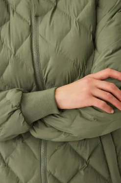 Áhkká Jakke Quilted Long Padded Jacket