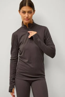 Áhkká Termisk topp Merino Wool LS Halfzip W