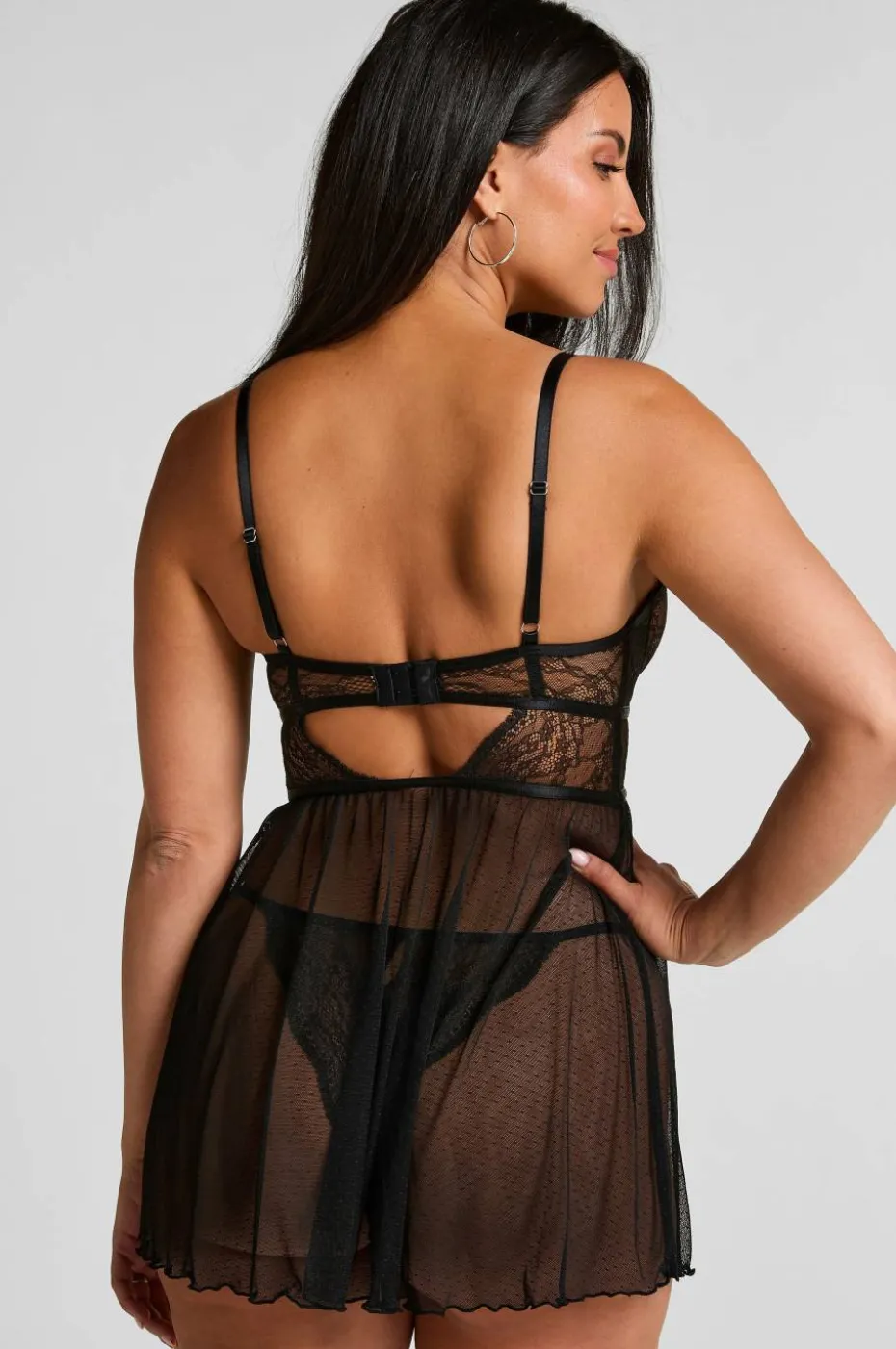 Hunkemöller Babydoll-sett BD Wired Lace Isabelle Dot Mes