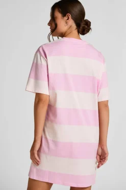 Hunkemöller Nattkjole Nightie Boxy R-neck Stripe