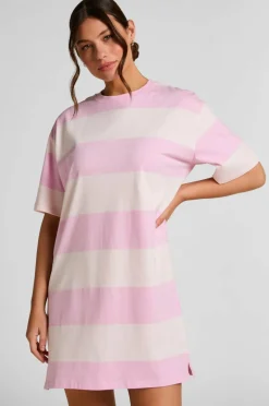 Hunkemöller Nattkjole Nightie Boxy R-neck Stripe