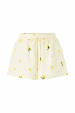 Hunkemöller Pysjsett PJ SS Woven Lemon