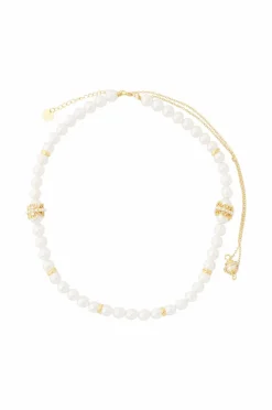 IOAKU Halskjede Baroque Lace Necklace Gold