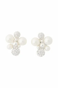 IOAKU Øredobber Berry Pearl Crystal Studs
