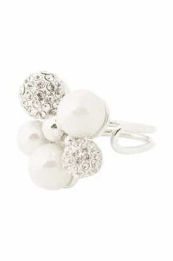 IOAKU Ring Berry Pearl Crystal Maxi Ring