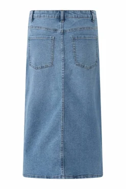 JDY Denim skjørt jdyMoon MW Midi Slit Skirt Dnm