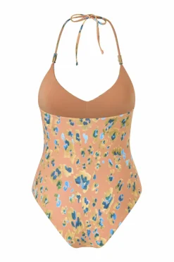 KAANDA Beach life Badedrakt V Neck Onepiece w Bamboo Accessory And Removable Cups