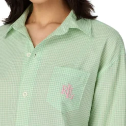 Lauren Ralph Lauren Pysjamasskjorte Lrl L/S Roll Tab His Sleepshirt