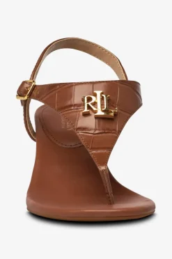Lauren Ralph Lauren Sandaletter Large Croc Emboss-Westcott II-SN-Hes