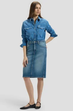 Lee Denim skjørt Midi