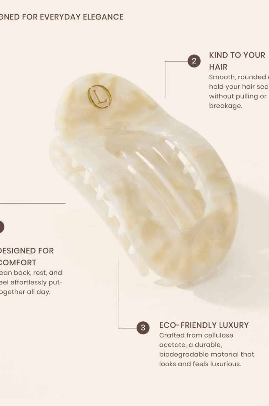 Lenoites Flat Hair Clip