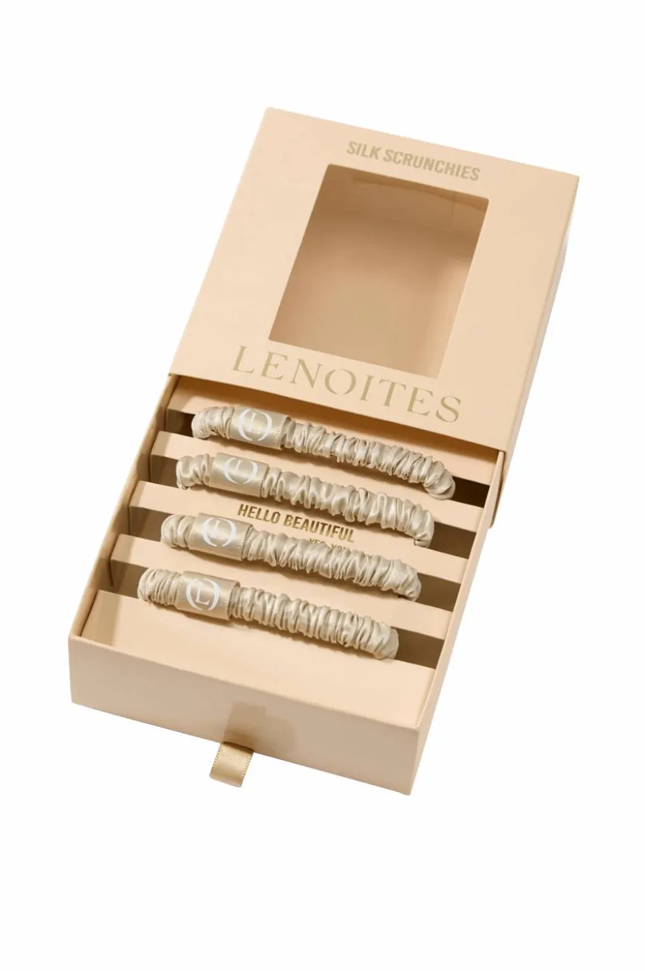 Lenoites Mulberry Silk Skinny Scrunchies