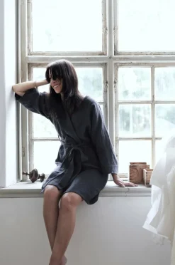 Lovely Linen Kimono Lovely i vasket lin