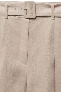 Mango Shorts i lin Bermuda Shorts Tempoli