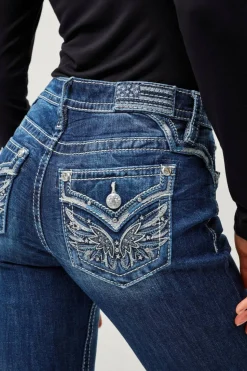 Miss Me Jeans Angel Ever After Bootcut Jeans