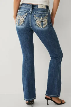 Miss Me Jeans Charmeine Wings Bootcut