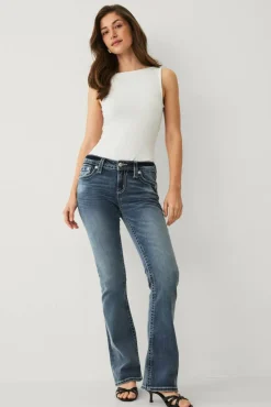Miss Me Jeans Silver Angel Down Wings Bootcut