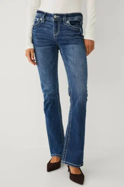 Miss Me Jeans Wing Pocket Bootcut Jeans