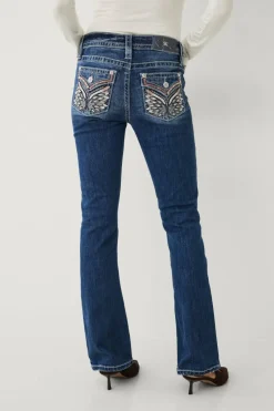 Miss Me Jeans Wing Pocket Bootcut Jeans