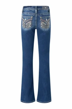 Miss Me Jeans Wing Pocket Bootcut Jeans