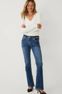 Miss Me Jeans Wing Pocket Bootcut Jeans