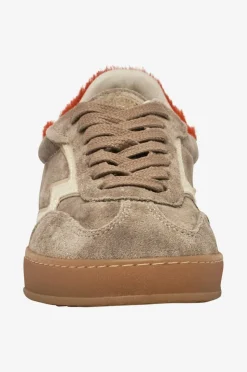 Moaconcept Joggesko Club Briar-root Washed Suede Orange Horsy Backtab
