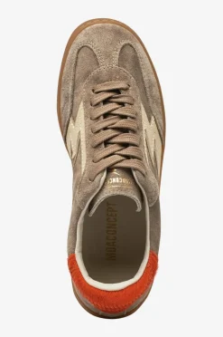 Moaconcept Joggesko Club Briar-root Washed Suede Orange Horsy Backtab