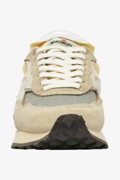 Moaconcept Joggesko Hype Pale Banana Nylon Suede Gray Backtab