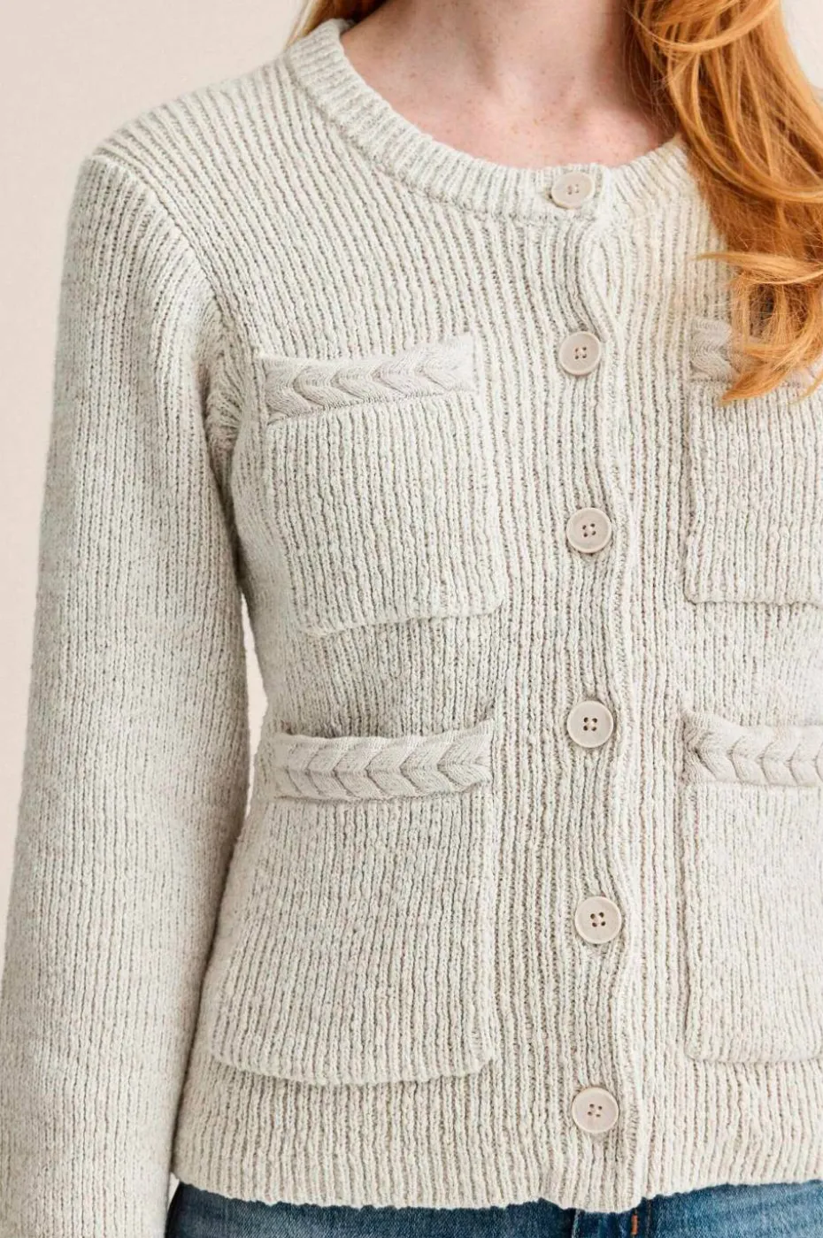 Newhouse Strikket cardigan Frankie