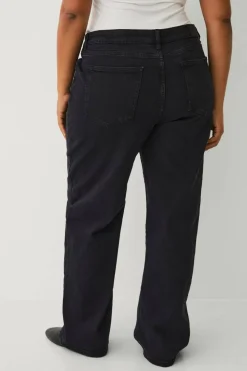 Noisy May Curve Jeans nmYolanda NW Wide Jns Blk Fwd Cur N