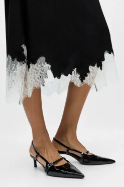 Object Skjørt objDalme MW Long Lace Skirt E AW FA