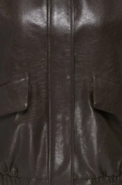 Only Carmakoma Bomberjakke carJulia Faux Leather Ovz.