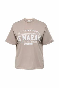 Only Carmakoma Collegegenser carJill 2/4 O-neck Sweat Jrs