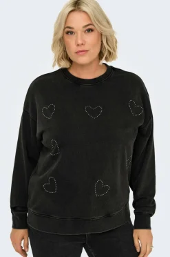 Only Carmakoma Collegegenser carInda L/S O-neck Swt Jrs