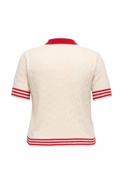 Only Carmakoma Genser carSunny SS Pointelle Polo Knt