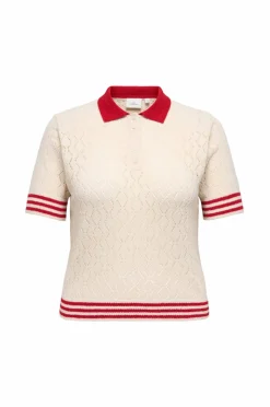 Only Carmakoma Genser carSunny SS Pointelle Polo Knt