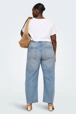 Only Carmakoma Jeans carrankie HW Crop Ankle Barrel Dnm