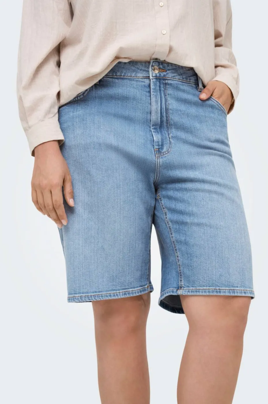 Only Carmakoma Jeans-shorts Carsonny HW Wide