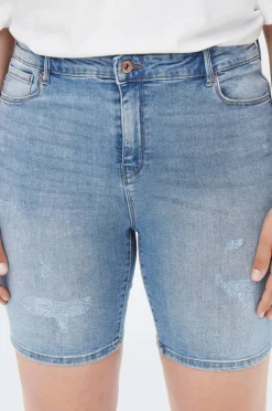 Only Carmakoma Jeans-shorts carLola Reg Dest Dnm Short