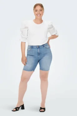 Only Carmakoma Jeans-shorts carLola Reg Dest Dnm Short