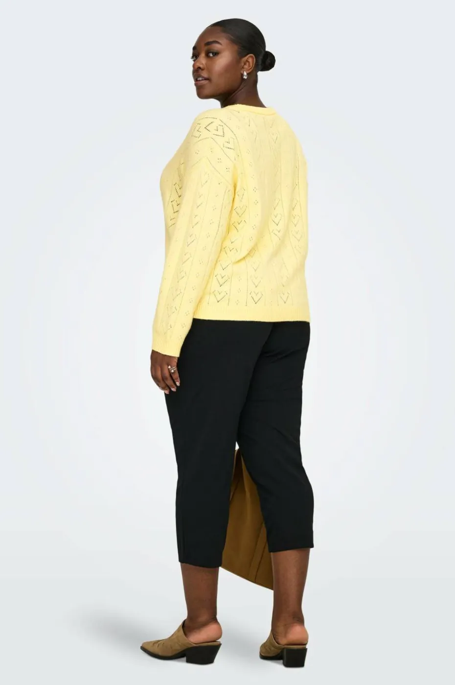 Only Carmakoma Pullover carIsa Life LS Structure Boxy O-nec