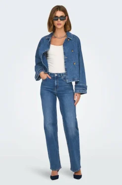 Only Denim jakke onlApril Short Dnm Trench Akm