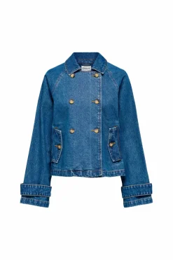 Only Denim jakke onlApril Short Dnm Trench Akm