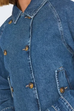Only Denim jakke onlApril Short Dnm Trench Akm