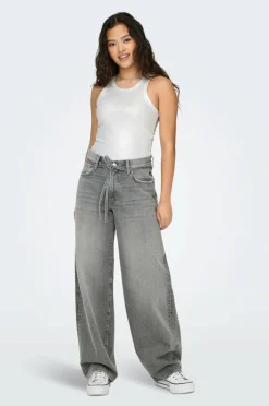 Only Jeans onlGianna MW Straight Dot757 Dnm