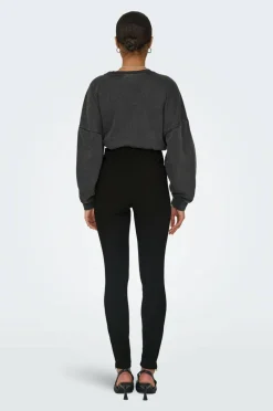 Only Leggings Onlpeony Life HW Rib Zip Legging CC
