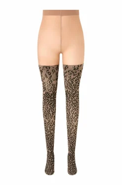 Pamela Mann Tightser Knitted Leopard Curvy Super Stretch