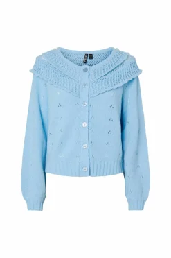 pieces Kardigan pcDavis LS O-neck Frill Cardigan