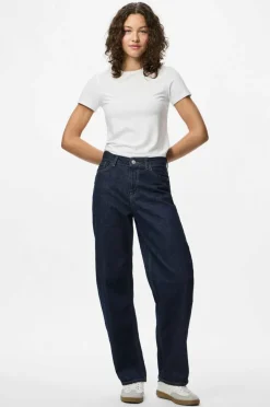 pieces pcGrace MW Barrel Ank Jeans