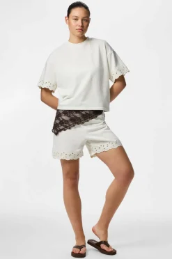 pieces Shorts pcChilli Summer HW Broderi